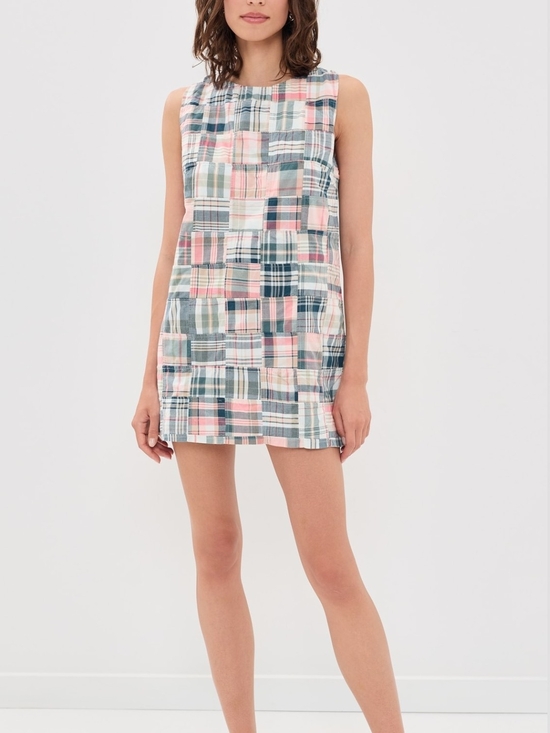 Marea By Liz Joy Dresses & Skirts - Marea Madras Patchwork Shift Dress